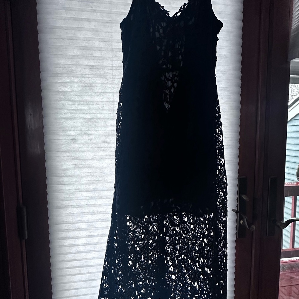 Elegant Black Lace Dress